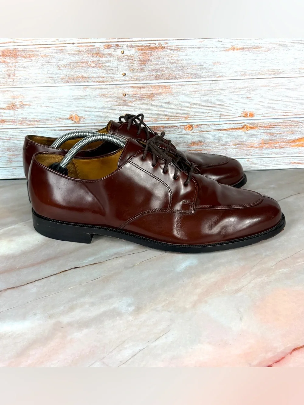 Cole Haan Calhoun Dress Oxford Men’s Mahogany Leather Derby Shoes